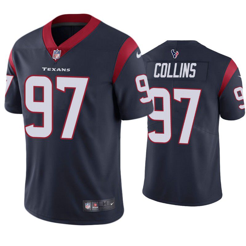 Men Houston Texans 97 Maliek Collins Nike Navy Limited NFL Jersey